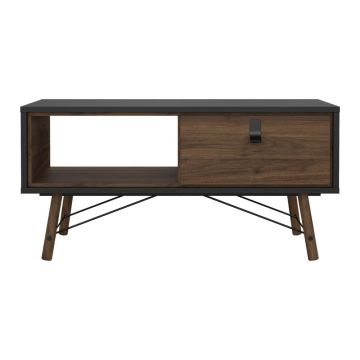 Măsuță de cafea maro închis 48x102 cm Ry – Tvilum