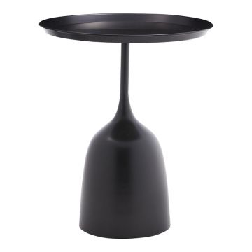Masuta de cafea AGrile Inart metal negru D50x60cm