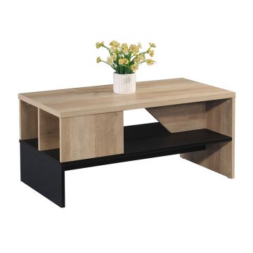 Masuta de cafea Naya, Natural-antracit, 93x46x43 cm