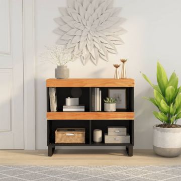 Gossi dulap lateral, 85x33x75 cm din lemn masiv de acacia