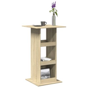 Gossi masa bar cu depozitare stejar sonoma 60x60x102cm lemn prelucrat