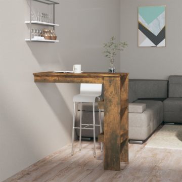 Gossi masa bar de perete stejar fumuriu 102x45x103,5 cm lemn compozit