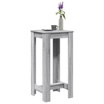Gossi masa bar, gri sonoma, 51x50x103,5 cm, lemn prelucrat
