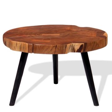 Gossi masa bar model busteni, lemn masiv de acacia (55-60) x 110 cm