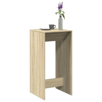 Gossi masa bar, stejar sonoma, 51x50x103,5 cm, lemn prelucrat