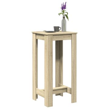 Gossi masa bar, stejar sonoma, 51x50x103,5 cm, lemn prelucrat