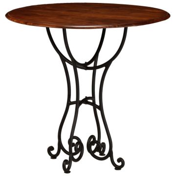 Gossi masa bucatarie, lemn masiv acacia cu finisaj tip miere, 80x76cm