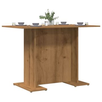 Gossi masa bucatarie, stejar artizanal, 110x60x75 cm, lemn prelucrat