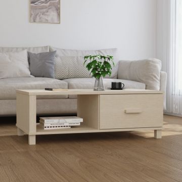 Gossi masa cafea „hamar”, maro miere, 100x55x35 cm, lemn masiv de pin