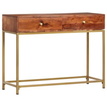 Gossi masa consola, 100x35x76 cm, lemn masiv de acacia