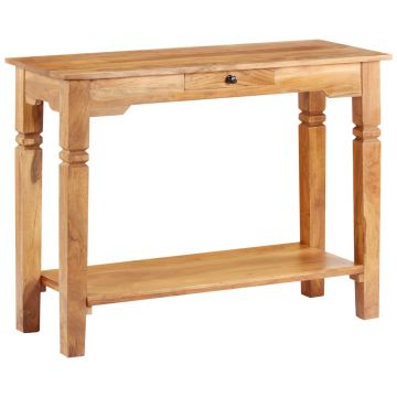 Gossi masa consola, 100x40x76 cm, lemn masiv de acacia