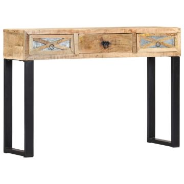 Gossi masa consola, 110 x 30 x 76 cm, lemn masiv de mango