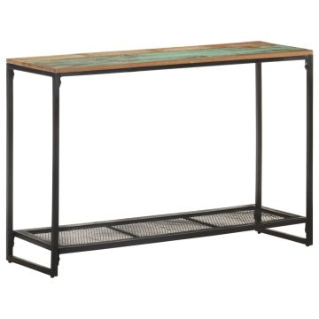 Gossi masa consola, 110 x 35 x 75 cm, lemn masiv reciclat