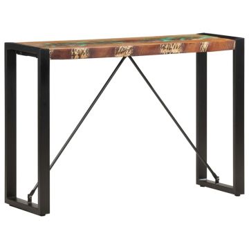 Gossi masa consola, 110 x 35 x 76 cm, lemn masiv reciclat