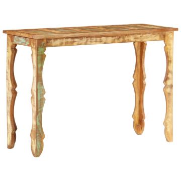 Gossi masa consola, 110 x 40 x 76 cm, lemn masiv reciclat