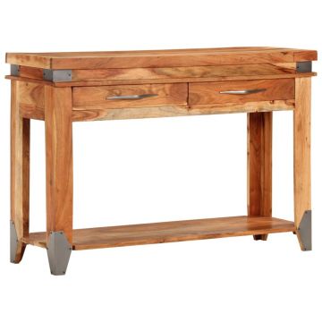 Gossi masa consola, 110x34x74 cm, lemn masiv de acacia