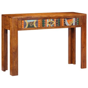 Gossi masa consola, 110x35x75 cm, lemn masiv de acacia