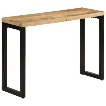 Gossi masa consola, 110x35x76 cm, lemn masiv de mango brut