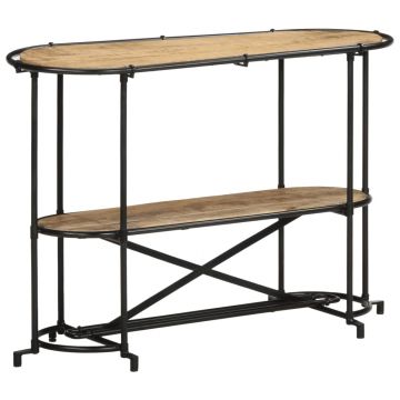 Gossi masa consola, 110x42x76 cm, lemn masiv de mango brut