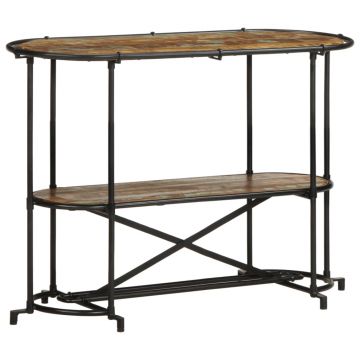 Gossi masa consola, 110x42x76 cm, lemn masiv reciclat