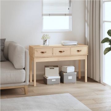 Gossi masa consola, 114x40x75 cm, lemn masiv de pin