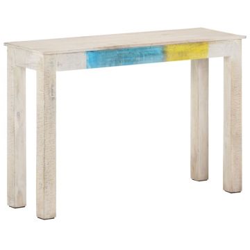 Gossi masa consola, 115x35x77 cm, lemn de mango nefinisat