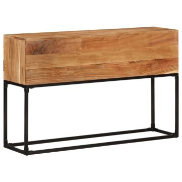 Gossi masa consola, 120x30x75 cm, lemn masiv de acacia