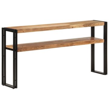 Gossi masa consola, 150x30x75 cm, lemn masiv de acacia