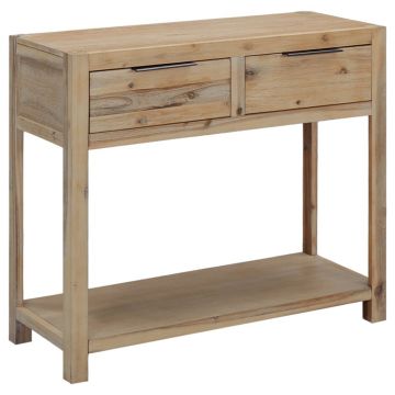Gossi masa consola, 82x33x73 cm, lemn masiv de acacia