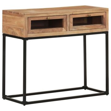 Gossi masa consola, 90x35x76 cm, lemn masiv de acacia