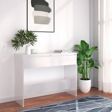 Gossi masa consola, alb, 100x35x76,5 cm, pal