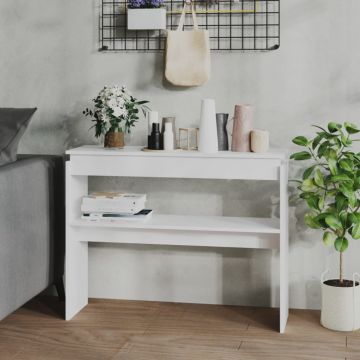 Gossi masa consola, alb, 102x30x80 cm, pal