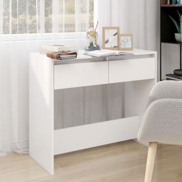 Gossi masa consola, alb, 89x41x76,5 cm, lemn prelucrat