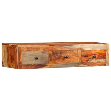 Gossi masa consola de perete, 100x25x20 cm, lemn masiv de sheesham