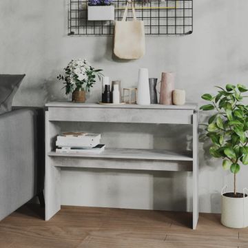 Gossi masa consola, gri beton, 102x30x80 cm, pal