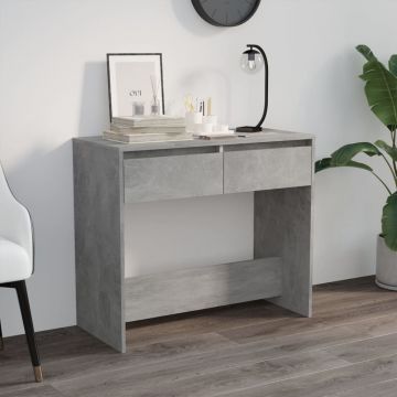 Gossi masa consola, gri beton, 89x41x76,5 cm, otel