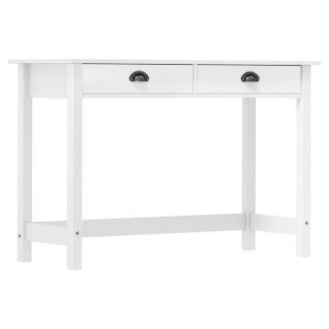 Gossi masa consola hill cu 2 sertare, 110x45x74 cm, lemn masiv pin