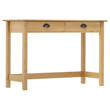 Gossi masa consola hill cu 2 sertare, 110x45x74 cm, lemn masiv pin