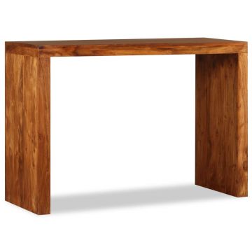 Gossi masa consola, lemn masiv cu finisaj tip miere, 110x40x76 cm