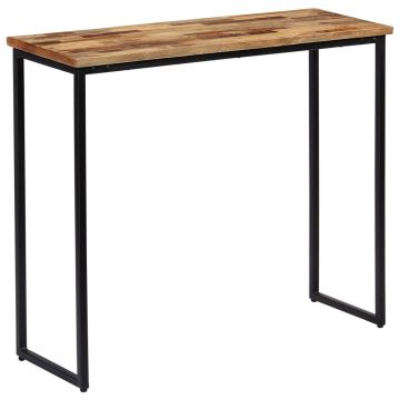 Gossi masa consola, lemn masiv de tec reciclat, 90 x 30 x 76 cm