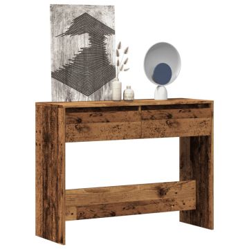 Gossi masa consola, lemn vechi, 100x35x76,5 cm, lemn prelucrat