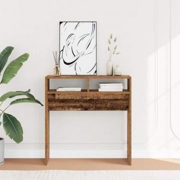 Gossi masa consola, lemn vechi, 78x30x80 cm, pal