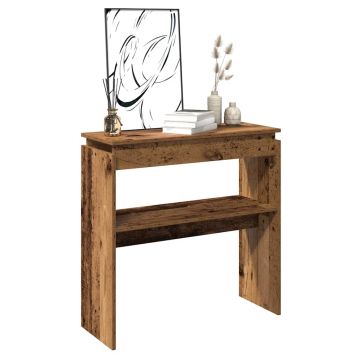 Gossi masa consola, lemn vechi, 80x30x102 cm, pal