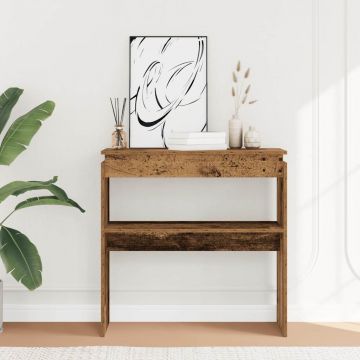 Gossi masa consola, lemn vechi,80x30x80 cm, pal
