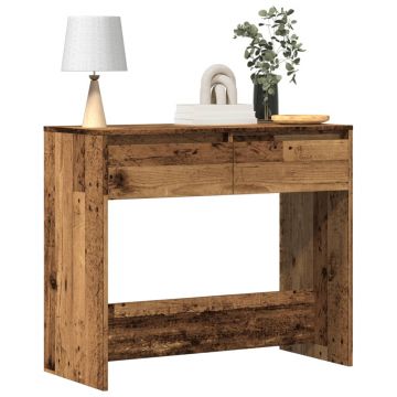 Gossi masa consola, lemn vechi, 89x41x76,5 cm, lemn prelucrat