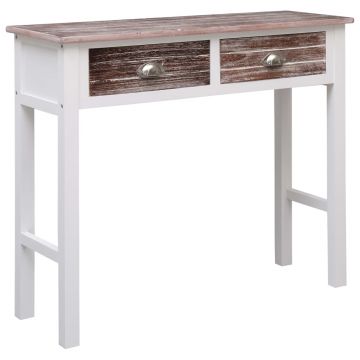 Gossi masa consola, maro, 90 x 30 x 77 cm, lemn