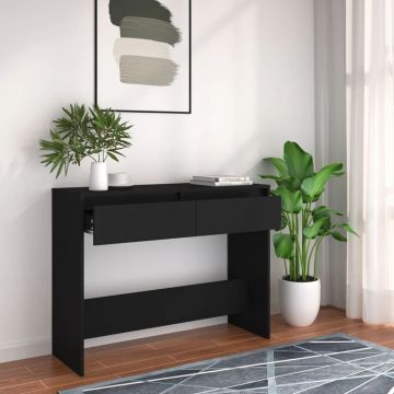 Gossi masa consola, negru, 100x35x76,5 cm, pal