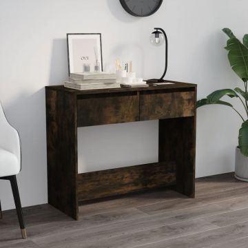 Gossi masa consola, stejar afumat, 89x41x76,5 cm, otel