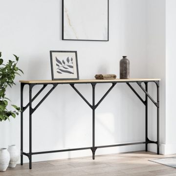 Gossi masa consola, stejar sonoma, 140x23x75 cm, lemn prelucrat