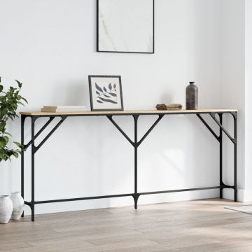 Gossi masa consola, stejar sonoma, 180x23x75 cm, lemn prelucrat
